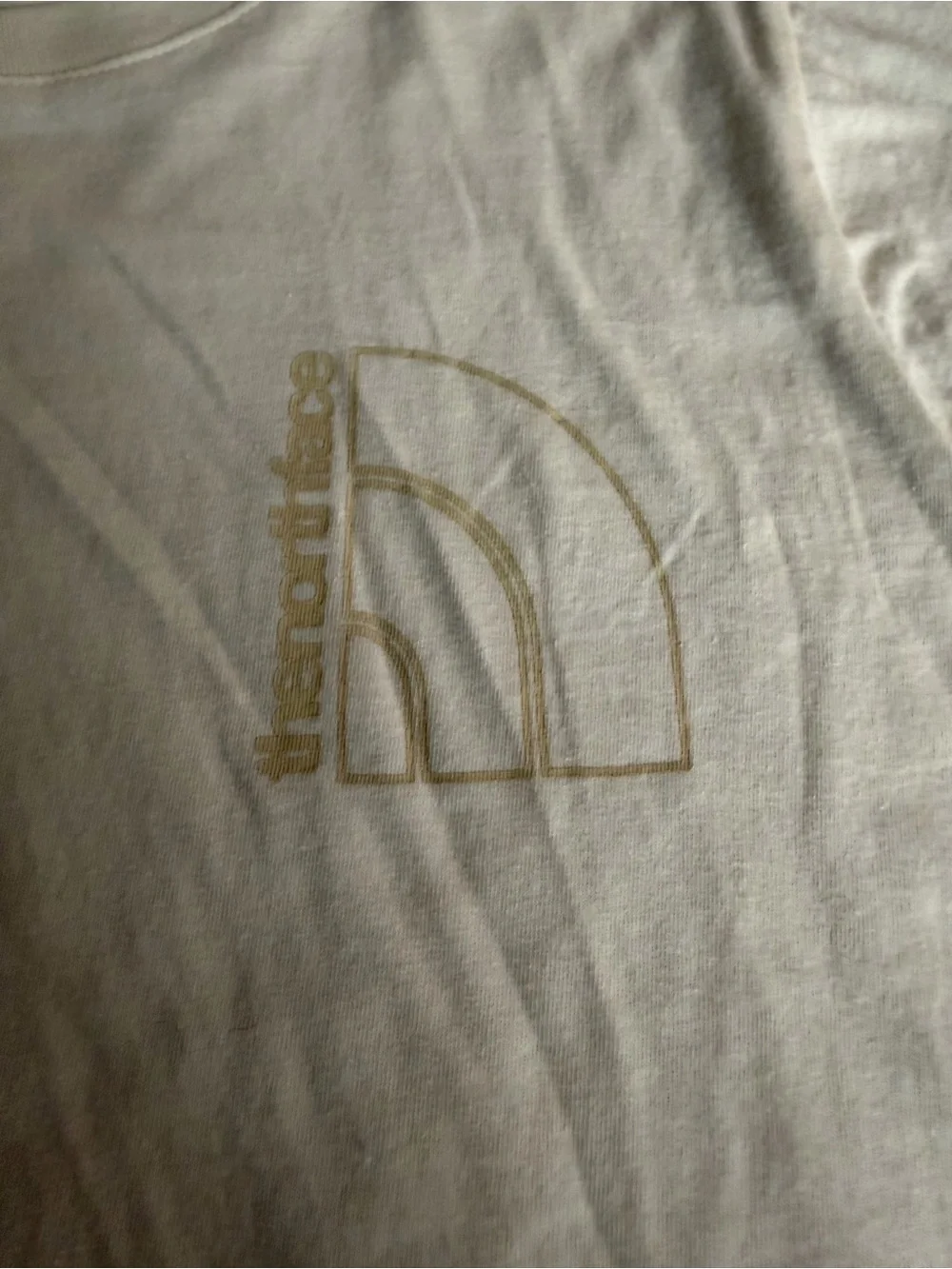 The North Face Cream Short Sleeve Logo Tee